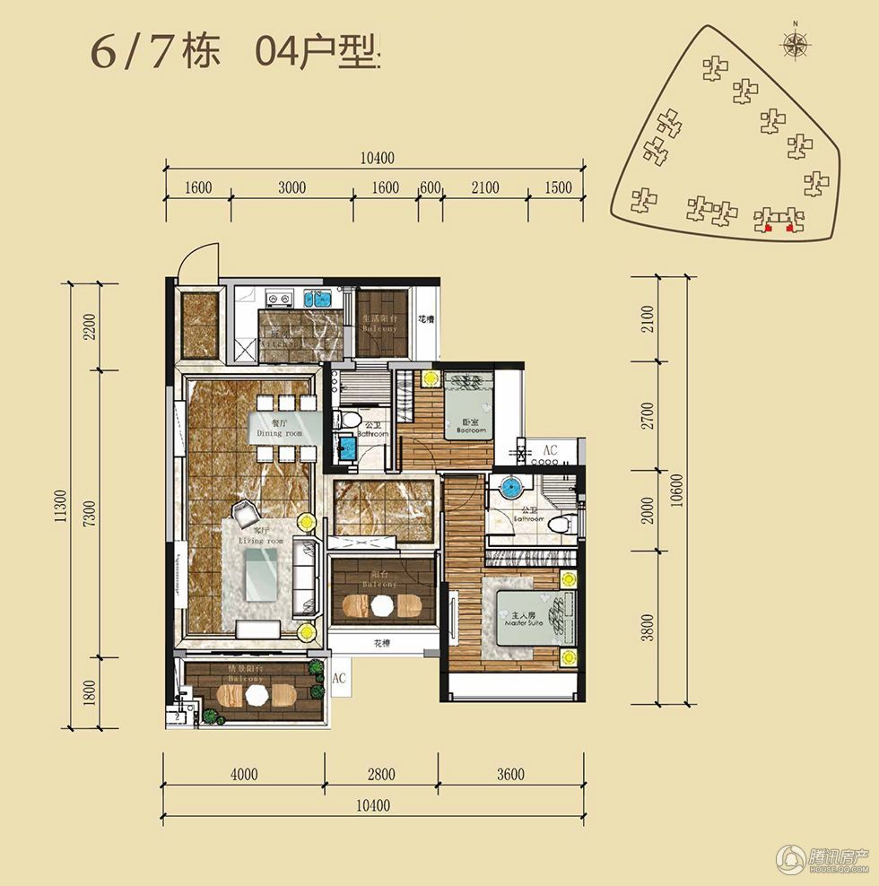 ></p></a> 星海湾华庭户型图