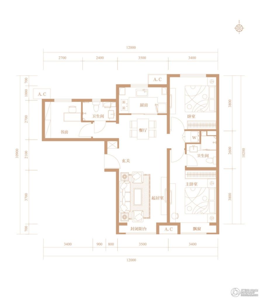 > 京投发展万科西华府户型图