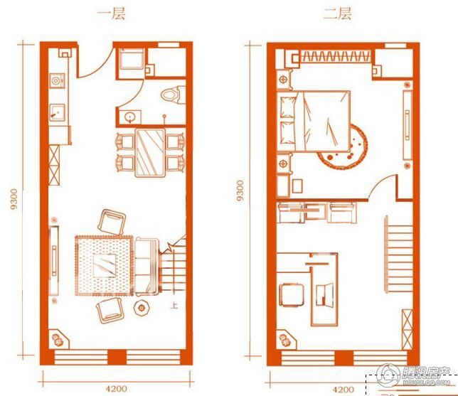 loft50平米户型图