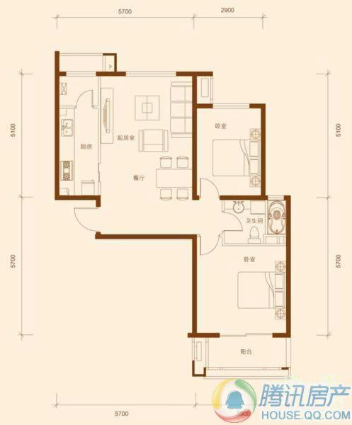 > 鸿坤理想城户型图