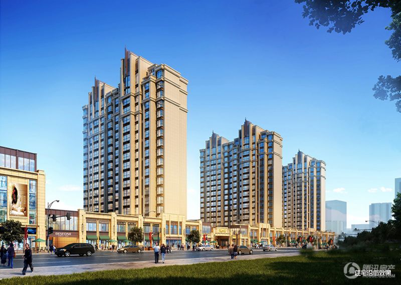 天麒华庭效果图住宅沿街