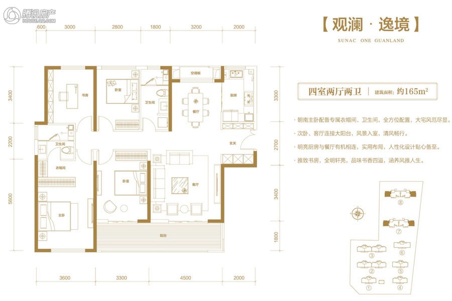 > 融创华夏观澜壹号户型图