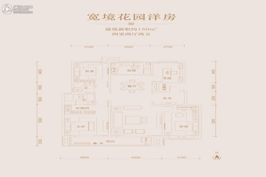 > 龙记观园(周至)户型图