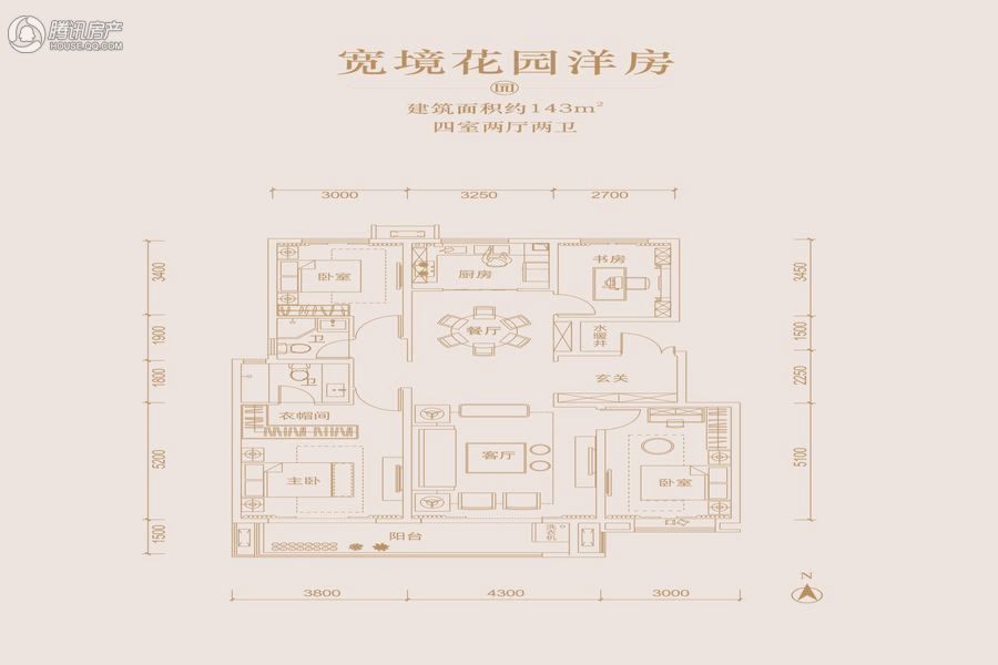 > 龙记观园(周至)户型图