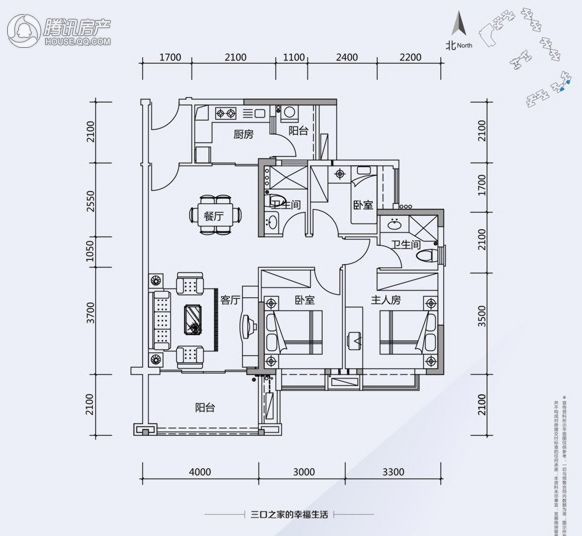 > 翔隆七色城邦户型图