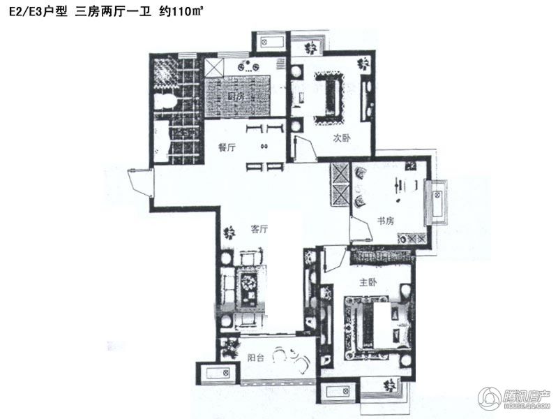 > 紫金华府 高层户型图