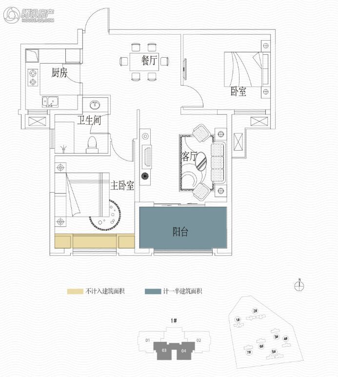 复地东湖国际(八期)户型图