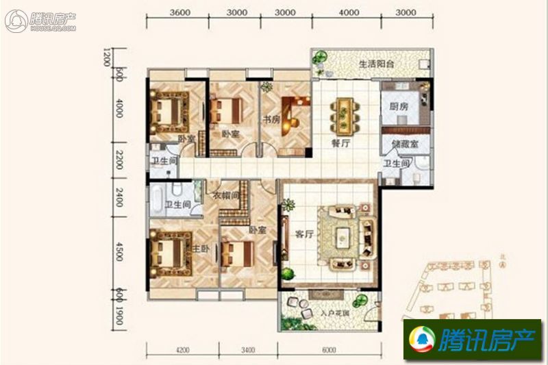 > 盈泰华府户型图