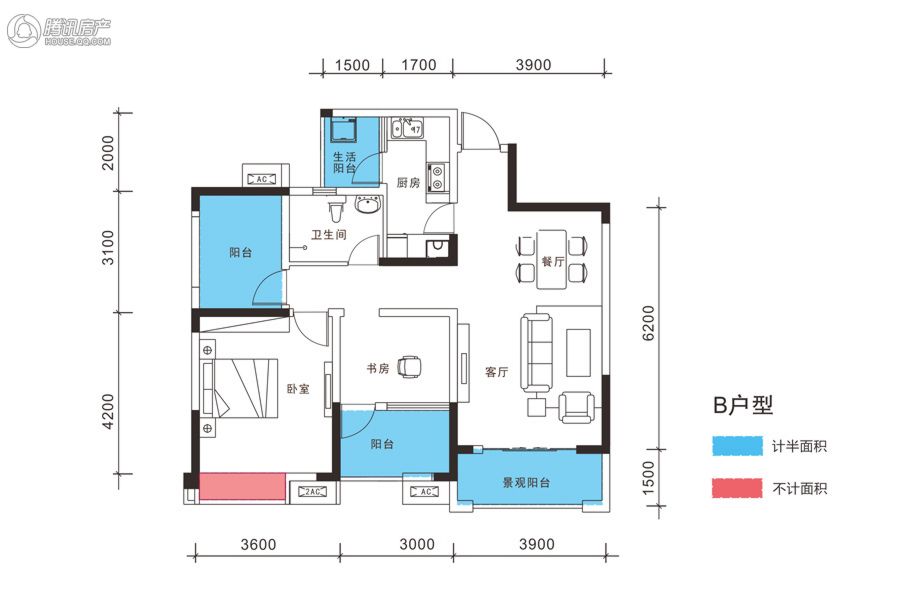 > 水岸华府户型图