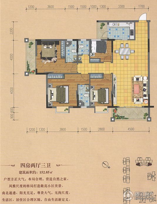 > 幸福家园户型图