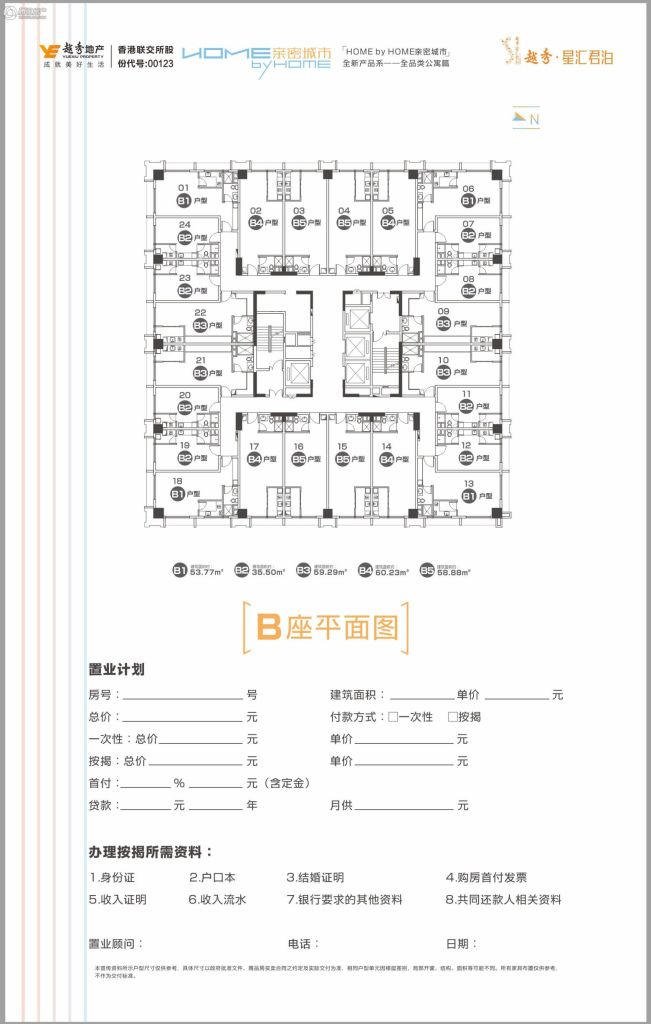 > 越秀·星汇君泊户型图