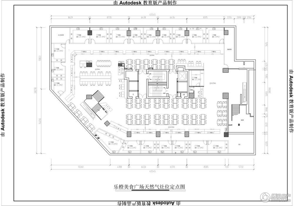 乐橙美食广场天然气灶位定点图