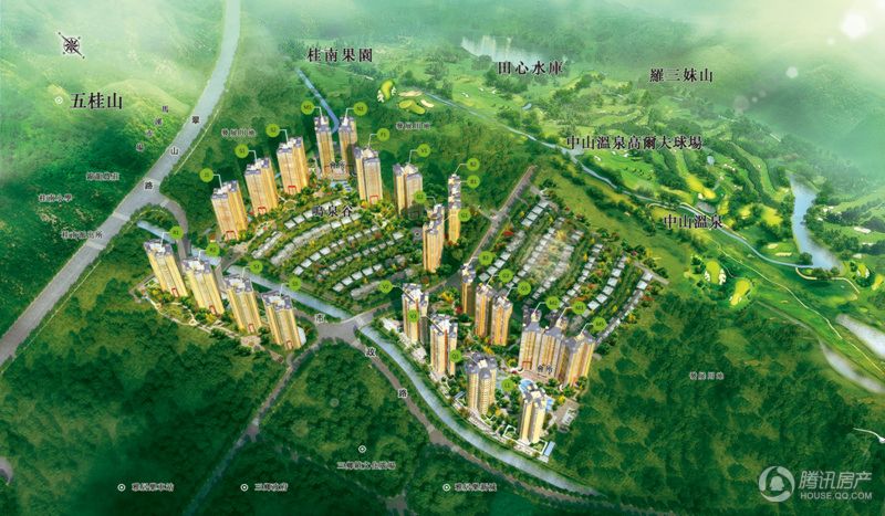 雅居乐御龙山总规划图