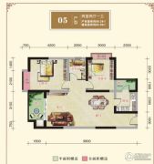 汉江新城2室2厅1卫0平方米户型图