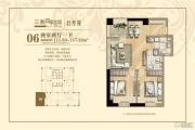 三湘四季花城牡丹苑2室2厅1卫111--117平方米户型图