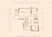 新世纪领居三期3室1厅2卫106平方米户型图