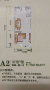 小埠鹿岭生态公寓1室1厅1卫51--53平方米户型图