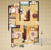 中海万锦行政公寓3室1厅1卫113平方米户型图