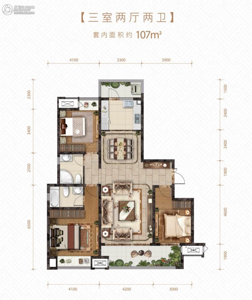 首地江山赋户型图