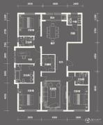 中粮祥云国际生活区3室2厅2卫222平方米户型图