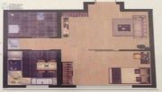 三隆熙湖枫景1室1厅1卫44平方米户型图