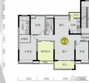 中海金沙水岸3室2厅2卫134--159平方米户型图