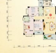 富达名城3室2厅2卫0平方米户型图