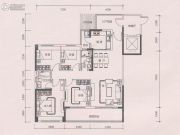 创基丽江国际3室2厅2卫132平方米户型图
