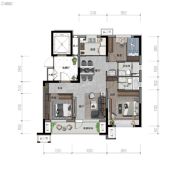 碧桂园星樾时代3室2厅2卫0平方米户型图
