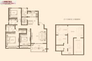 名门翠园3室2厅2卫155平方米户型图