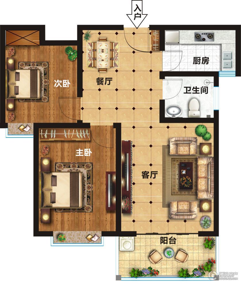 > 翡翠庄园户型图