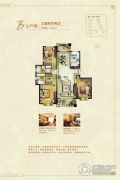郑州国瑞城3室2厅2卫134平方米户型图