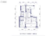蓝光长岛国际社区3室2厅2卫106平方米户型图