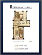 京港国际3室2厅2卫188平方米户型图
