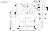 新旅明樾台4室2厅2卫148平方米户型图