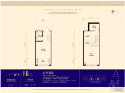 尚东辉煌城2室1厅1卫0平方米户型图