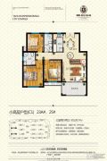 泰莱桃村国际城3室2厅2卫129平方米户型图