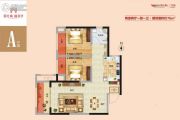 阳光城丽景湾2室2厅2卫76平方米户型图