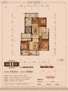 丽江半岛4室2厅2卫116平方米户型图
