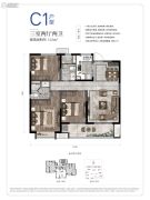 龙湖・春江郦城3室2厅2卫112平方米户型图
