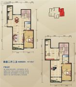 泛宇惠港新城4室2厅2卫197平方米户型图
