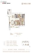 郑州信友天樾3室2厅2卫123--125平方米户型图