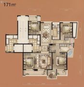 立体城5室2厅2卫171平方米户型图