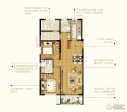 新江北孔雀城3室2厅2卫100平方米户型图