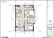 君立国际公寓3室2厅1卫0平方米户型图