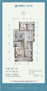 九洲绿城・翠湖香山3室2厅2卫124平方米户型图