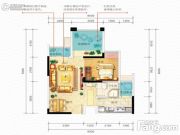佳兆业滨江新城2室1厅1卫0平方米户型图