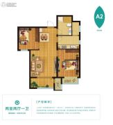 新松・茂樾山2室2厅1卫86平方米户型图