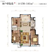 兴达・山河澜湾2号楼（共7层）3室2厅2卫0平方米户型图