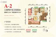 桂湖名城3室2厅2卫114平方米户型图